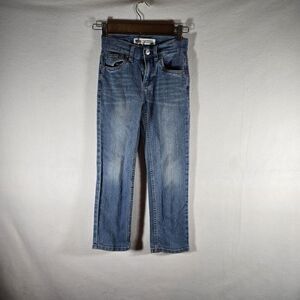 LEVI STRAUSS & CO. 514 Straight Boy's Size 8 Reg. Jeans w/Adjustable Waist Tabs